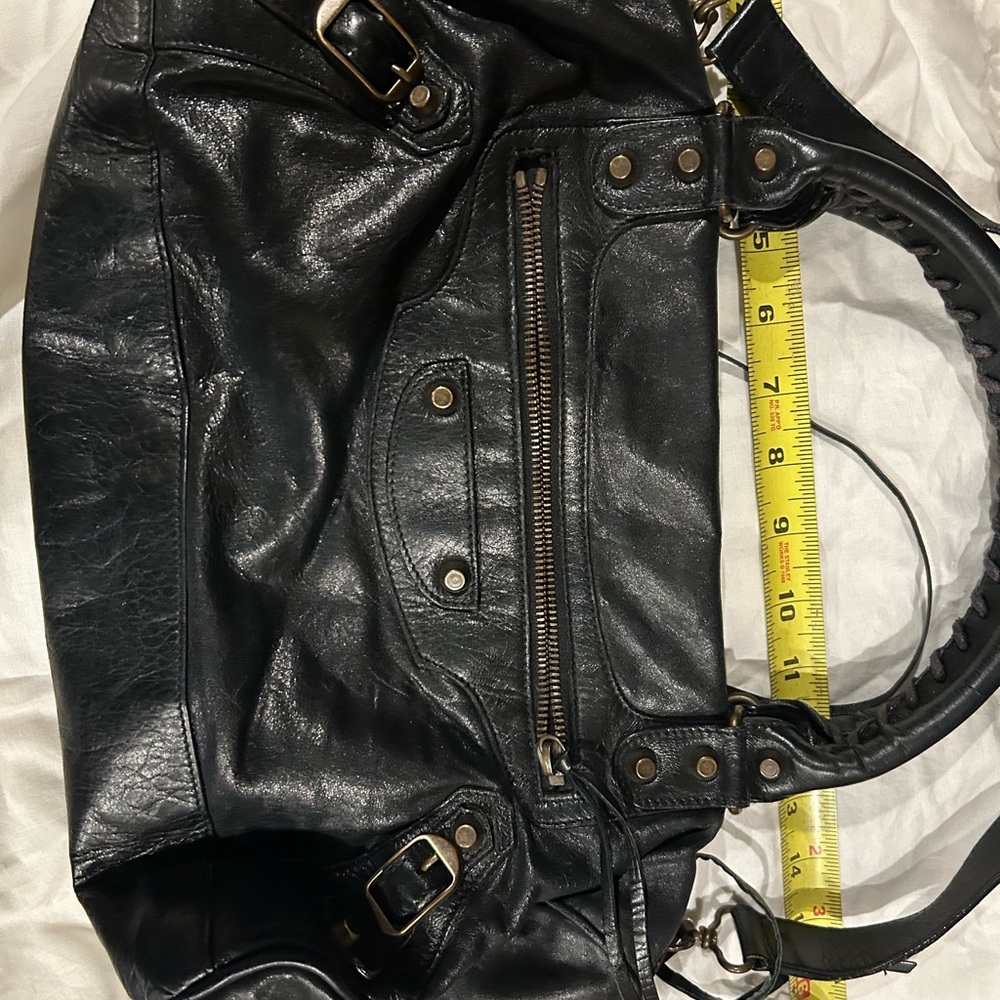2004 Balenciaga Black Twiggy Chèvre leather